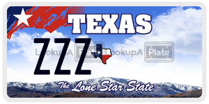 ZZZ license plate in Texas