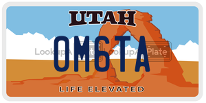 0M6TA  license plate in UT