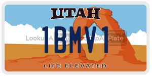 1BMV1  license plate in UT