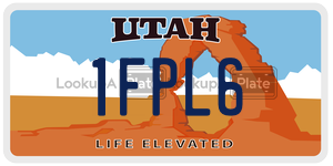 1FPL6  license plate in UT