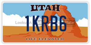 1KRB6  license plate in UT