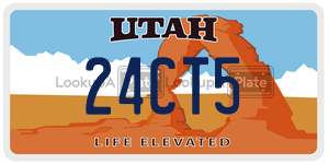 24CT5 license plate in Utah