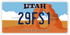 29FS1  license plate in UT