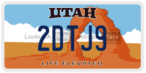 2DTJ9  license plate in UT