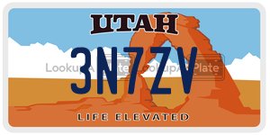 3N7ZV license plate in Utah