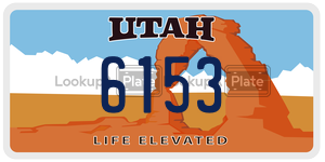 6153  license plate in UT