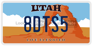 8DTS5  license plate in UT