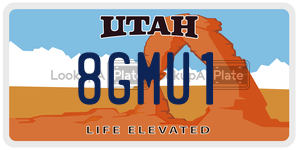 8GMU1  license plate in UT