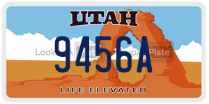 9456A  license plate in UT