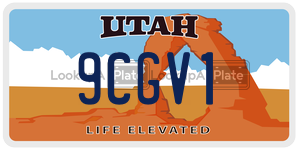 9CGV1  license plate in UT