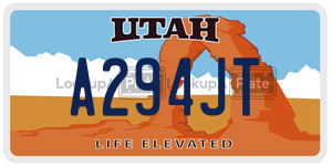 A294JT  license plate in UT