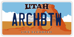 ARCHBTW  license plate in UT