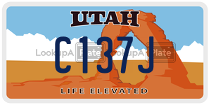C137J  license plate in UT