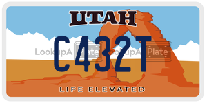 C432T  license plate in UT