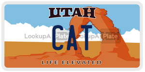 CAT  license plate in UT