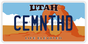 CEMNTHD  license plate in UT