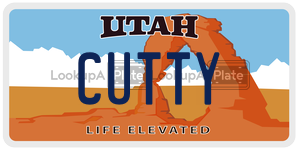 CUTTY  license plate in UT