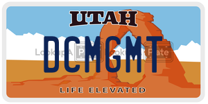 DCMGMT  license plate in UT