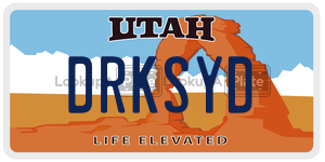 DRKSYD  license plate in UT