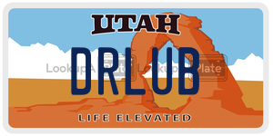 DRLUB  license plate in UT
