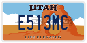 E513MC license plate in Utah