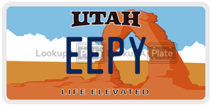 EEPY  license plate in UT