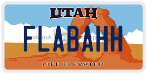 FLABAHH  license plate in UT