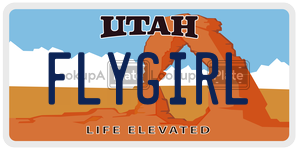 FLYGIRL  license plate in UT