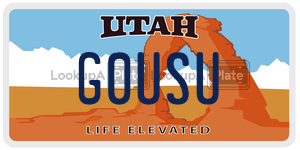 G0USU  license plate in UT