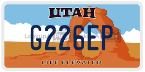 G226EP  license plate in UT