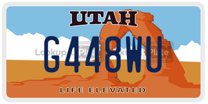 G448WU license plate in Utah