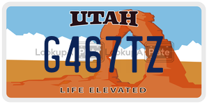 G467TZ  license plate in UT