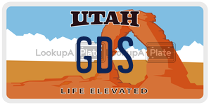 GDS  license plate in UT