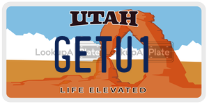 GETU1  license plate in UT