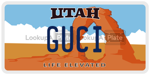 GUCI  license plate in UT