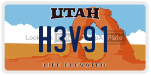 H3V91  license plate in UT