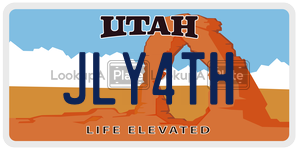 JLY4TH  license plate in UT