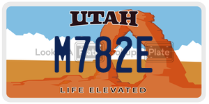 M782E  license plate in UT