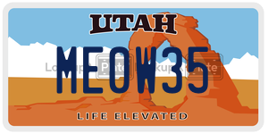 ME0W35  license plate in UT