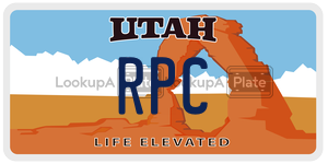 RPC  license plate in UT