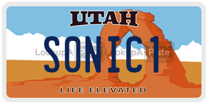 S0NIC1  license plate in UT