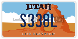 S338L  license plate in UT