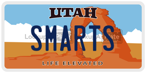 SMARTS  license plate in UT