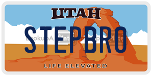 STEPBR0  license plate in UT