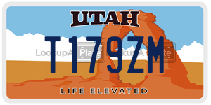 T179ZM  license plate in UT