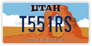 T551RS  license plate in UT