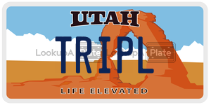 TRIPL  license plate in UT