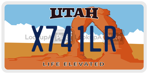 X741LR license plate in Utah