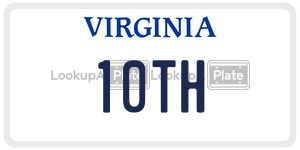 10TH license plate in Virginia