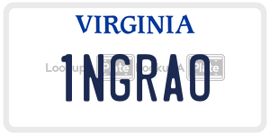 1NGRAO  license plate in VA